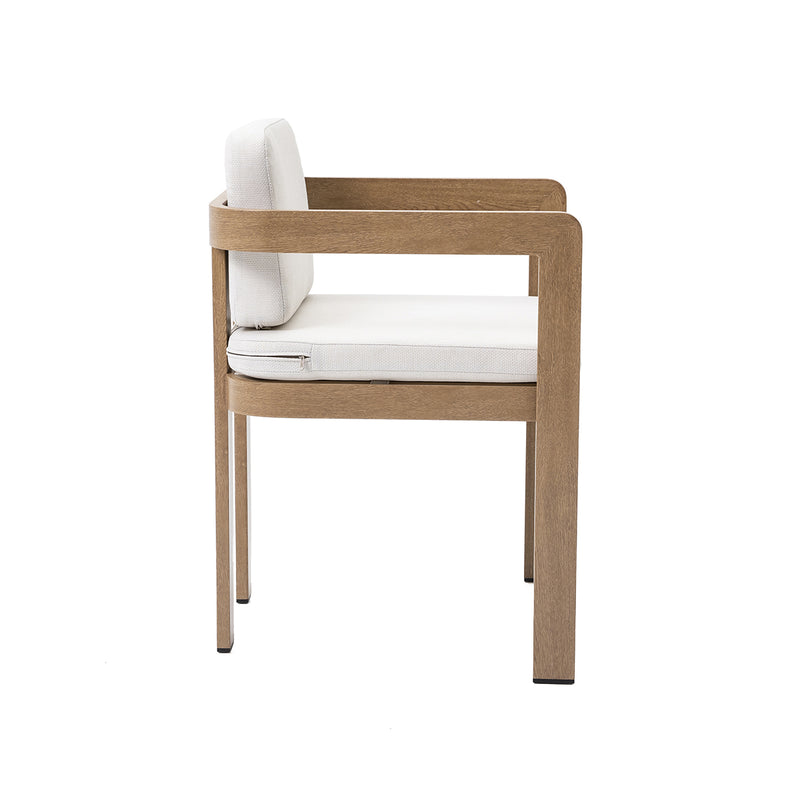 SILLA DE COMEDOR DALA EN METAL ESTILO MADERA N808-35, MH0918A