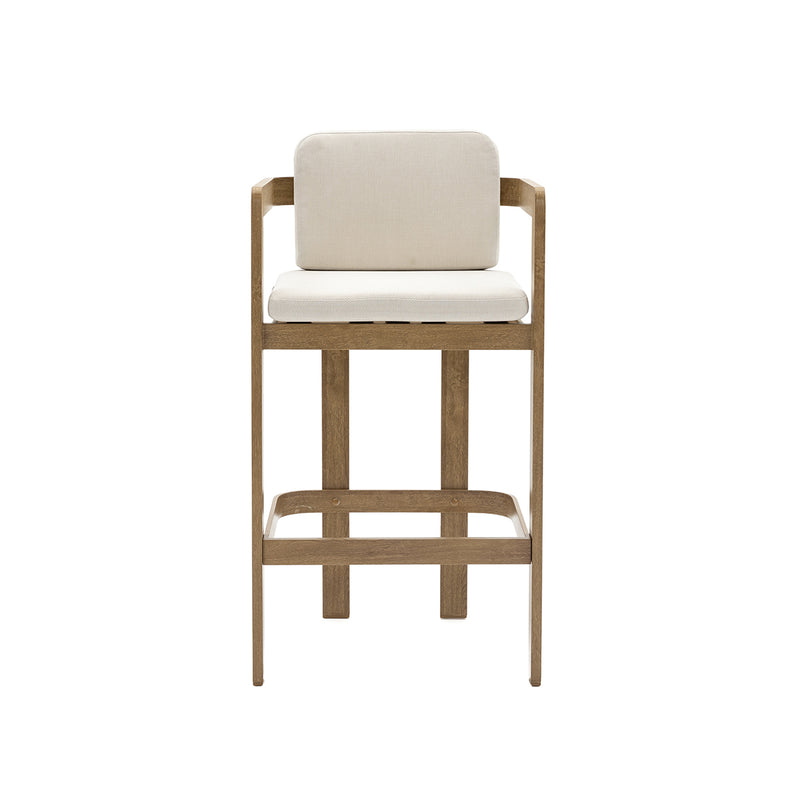 TABURETE DE BAR DE EXTERIOR DALA EN METAL ESTILO MADERA MH0918A, N808-35