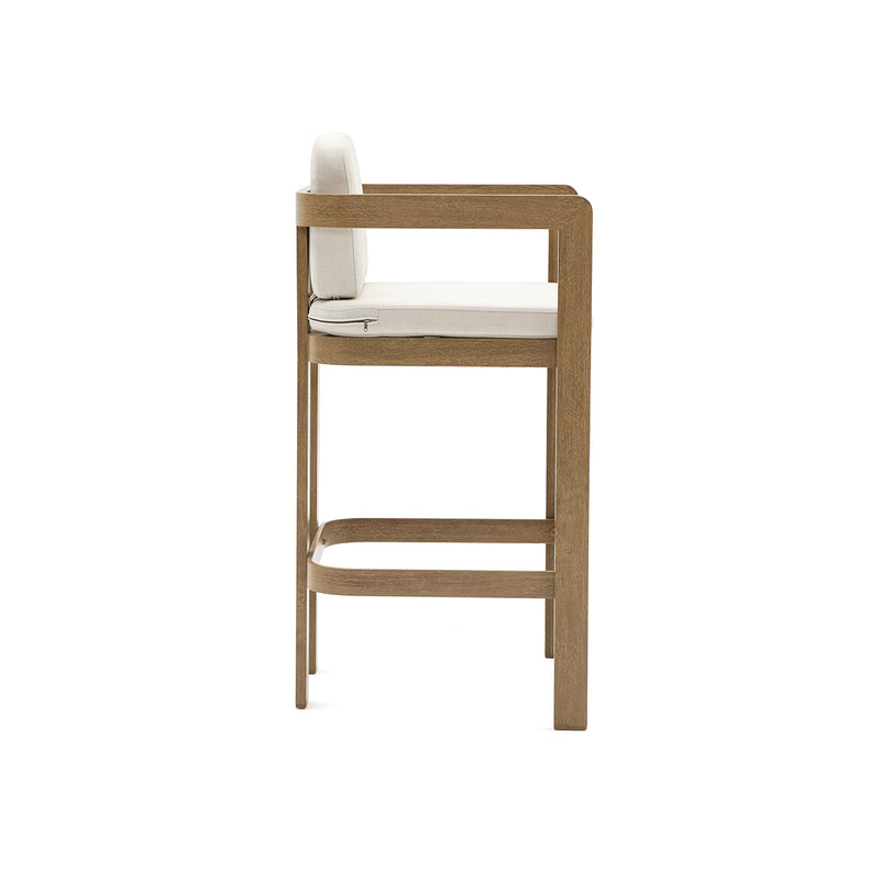 TABURETE DE BAR DE EXTERIOR DALA EN METAL ESTILO MADERA MH0918A, N808-35