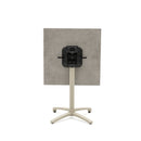 MESA DE COMEDOR DE EXTERIOR TOPE ESTILO MARMOL Y BASE BEIGE