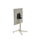 MESA DE COMEDOR DE EXTERIOR TOPE ESTILO MARMOL Y BASE BEIGE
