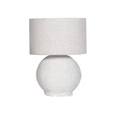 LAMPARA DE MESA DE BASE BLANCA