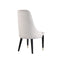 SILLA DE COMEDOR DE TERCIOPELO BEIGE ESPUMA DE ALTA DENSIDAD Y BASE DE MADERA