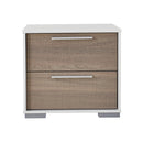 CAMA QUEEN "1019" BLANCA +1 MESA DE NOCHE -2PCS