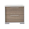 CAMA QUEEN "1019" BLANCA +1 MESA DE NOCHE -2PCS