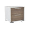 CAMA QUEEN "1019" BLANCA +1 MESA DE NOCHE -2PCS
