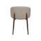 SILLA DE COMEDOR EN TELA BEIGE PATAS  ACABADO DE MADERA