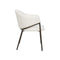 SILLA DE COMEDOR EN TELA BEIGE Y PATAS EN METAL LATON