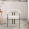 SILLA DE COMEDOR EN TELA BEIGE Y PATAS ACABADO DE MADERA