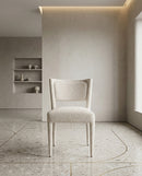 SILLA DE COMEDOR EN TELA BEIGE