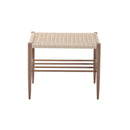 BANCO ESTILO RATAN Y PATAS EN METAL ESTILO MADERA