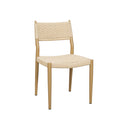 SILLA DE COMEDOR EN CUERDA Y PATAS ESTILO MADERA CLARA