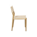 SILLA DE COMEDOR EN CUERDA Y PATAS ESTILO MADERA CLARA
