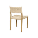 SILLA DE COMEDOR EN CUERDA Y PATAS ESTILO MADERA CLARA