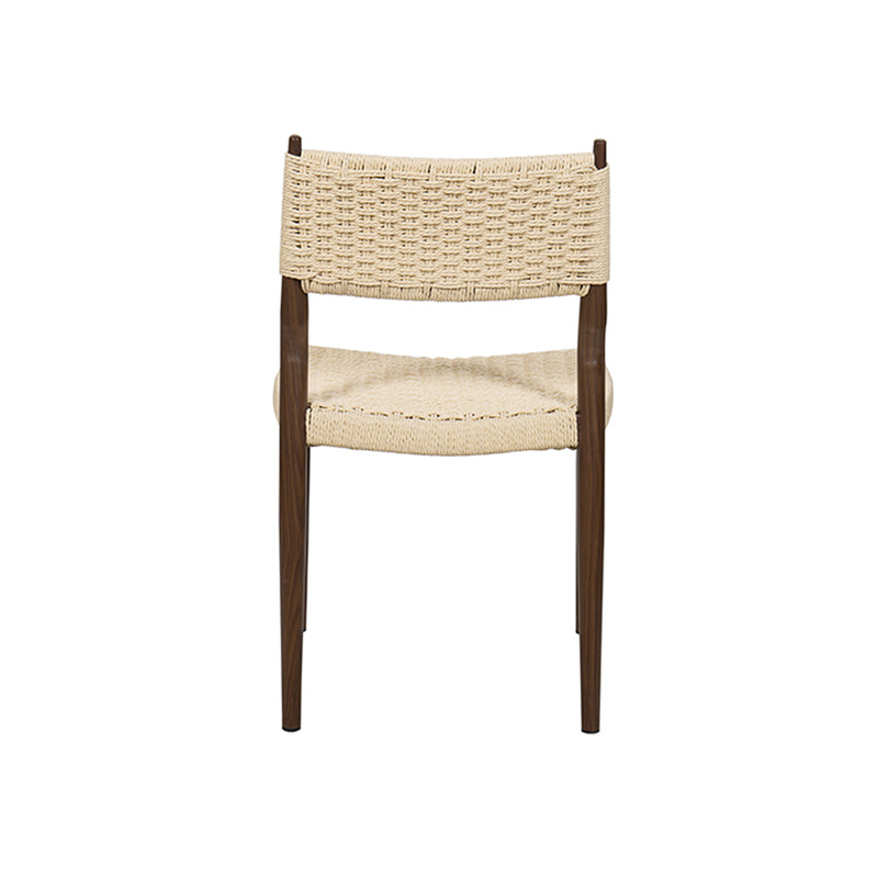 SILLA DE COMEDOR EN CUERDA  Y PATAS ACABADO DE MADERA