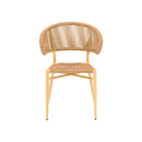SILLA DE EXTERIOR ESTILO RATAN NATURAL