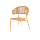 SILLA DE EXTERIOR ESTILO RATAN NATURAL
