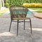 FRIDA ALUM RATTAN SIDE CHAIR