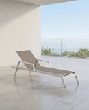 CHAISE LOUNGE LILAC TEXT TAUPE MARCO METAL BLANCO