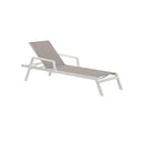 CHAISE LOUNGE LILAC TEXT TAUPE MARCO METAL BLANCO