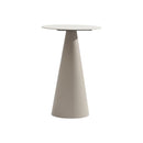 MESA DE COMEDOR DE EXTERIOR MARATHON TOPE DE CERAMICA Y BASE METAL BEIGE