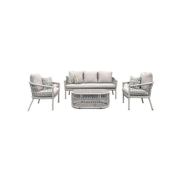 SET DE EXTERIOR EN RATTAN DE 4 PIEZAS