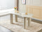 MESA DE COMEDOR ACABADO DE MADERA BEIGE
