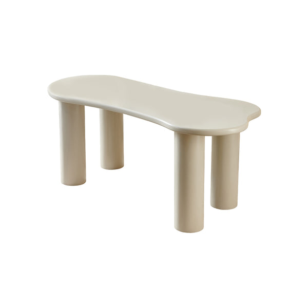 MESA DE COMEDOR ACABADO DE MADERA BEIGE