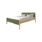 CAMA FULL "ARTIE" + 1 MESITA DE NOCHE VERDE- 2PCS