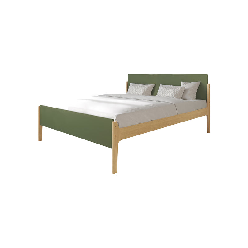 CAMA FULL "ARTIE" + 1 MESITA DE NOCHE VERDE- 2PCS