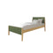 CAMA TWIN "ARTIE" + 1 MESITA DE NOCHE VERDE- 2PCS