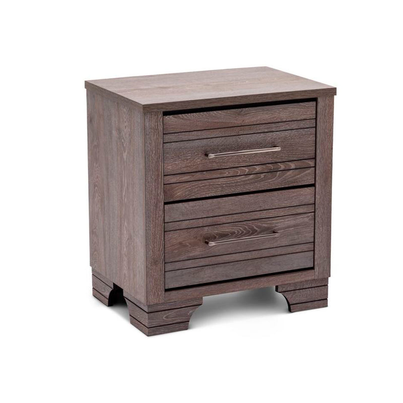MESA DE NOCHE BERETTA EN ACABADO DE MADERA