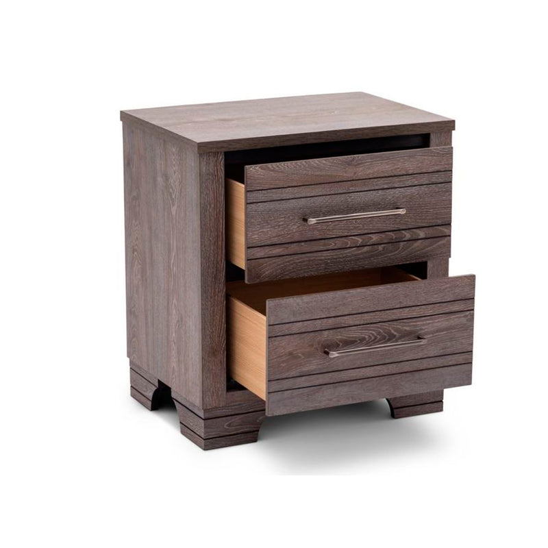 MESA DE NOCHE BERETTA EN ACABADO DE MADERA