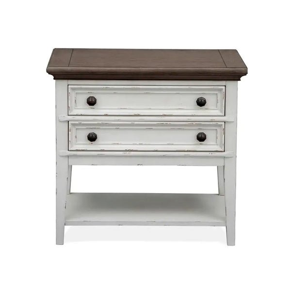 MESA DE NOCHE BELLEVUE MANOR ABIERTA EN ACABADO DE MADERA