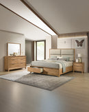 JUEGO DE HABITACION "FLORIAN NATURAL" - CAMA KING