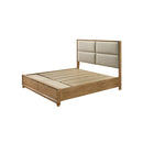 JUEGO DE HABITACION "FLORIAN NATURAL" - CAMA QUEEN