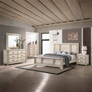JUEGO DE HABITACION "ASHLAND B923W RUSTIC WHITE" - CAMA QUEEN