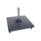 SOMBRILLA ROMANA COLGANTE DE 3X3M, COLOR BEIGE, CON MARCO DE MADERA Y BASE