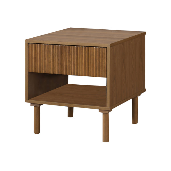 MESA DE NOCHE ACABADO EN MADERA