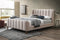 CAMA QUEEN EN TELA BEIGE