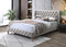 CAMA KING EN TELA BEIGE