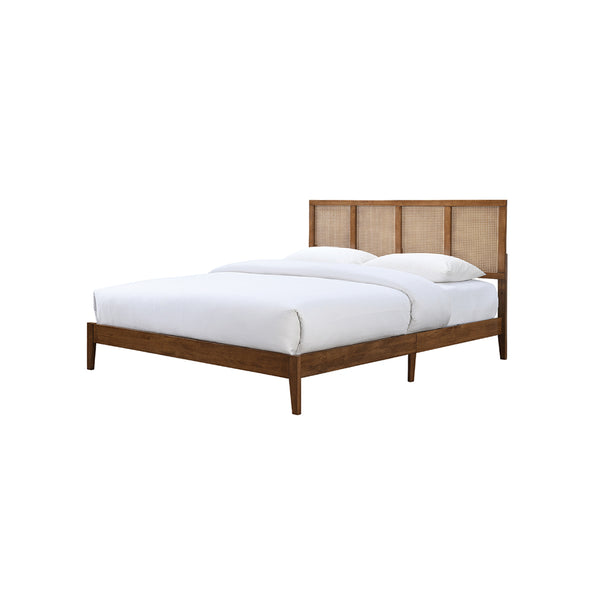 CAMA FULL ACABADO EN MADERA Y PAJILLA