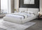 CAMA KING EN TELA CREMA