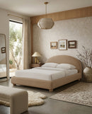 CAMA QUEEN EN TELA KAKI