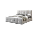 CAMA FULL EN TELA BEIGE