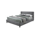 CAMA QUEEN EN TELA GRIS 800 F3