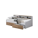 DAYBED ACABADO EN MADERA BLANCA Y NATURAL