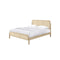 CAMA QUEEN EN MADERA ACABADO DE MADERA Y PAJILLA