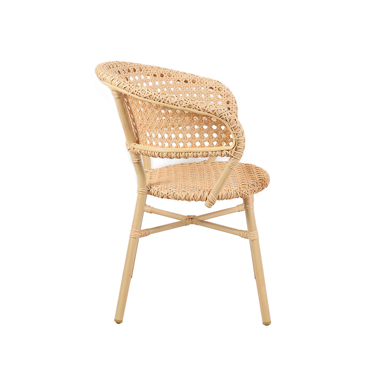 SILLA DE EXTERIOR EN RATTAN NATURAL