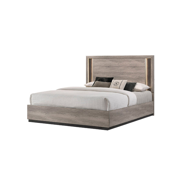 CAMA SANDRA QUEEN + MESITA DE NOCHE - 2PCS